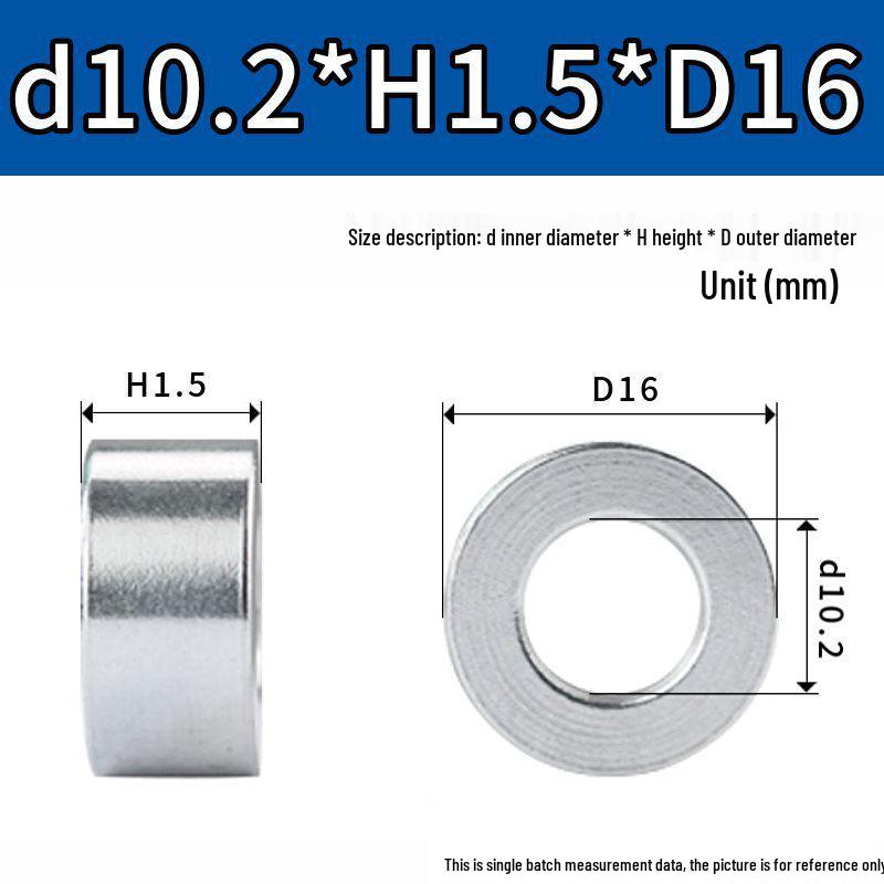 M8M10 Aluminum Alloy Thickened Round Hollow Spacer Sleeve