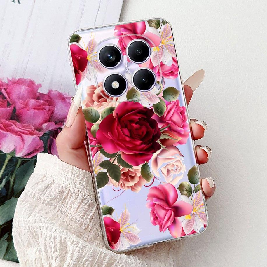 For Xiaomi Redmi Note 14 Pro Plus Case New Popular Flower Marble Soft Silicone Cover For Xiaomi Redmi Note 14 Pro Global Capinha
