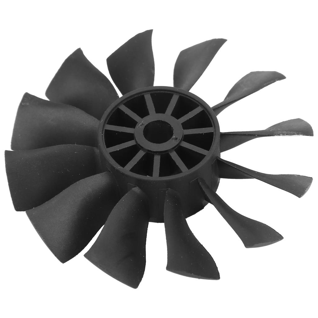 50mm Duct Fan 12‑Blade Propeller Plastic Duct Fan Accessories for RC Planes BlackCCW