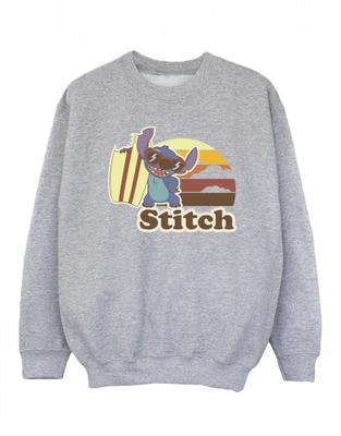 Girls Lilo And Stitch Bitten Surfboard Sweatshirt