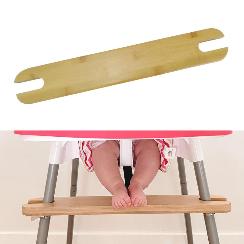 50cm Babyhochstuhl Fußstütze Fußablage Baby Natürlicher Bambus Babyhochstuhl Fußstütze Hochstuhl Fußstütze Mit Gummiring