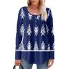 Women's Long Sleeve Tunic Loose Tops Casual Oversized Tops Pleated Tunic Button Down Casual Women's Print Tops