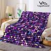 Multicolor Heart Grid Flannel Blanket Warm Soft Halloween Christmas Decorative Couch Warm Cozy All-Season Gift