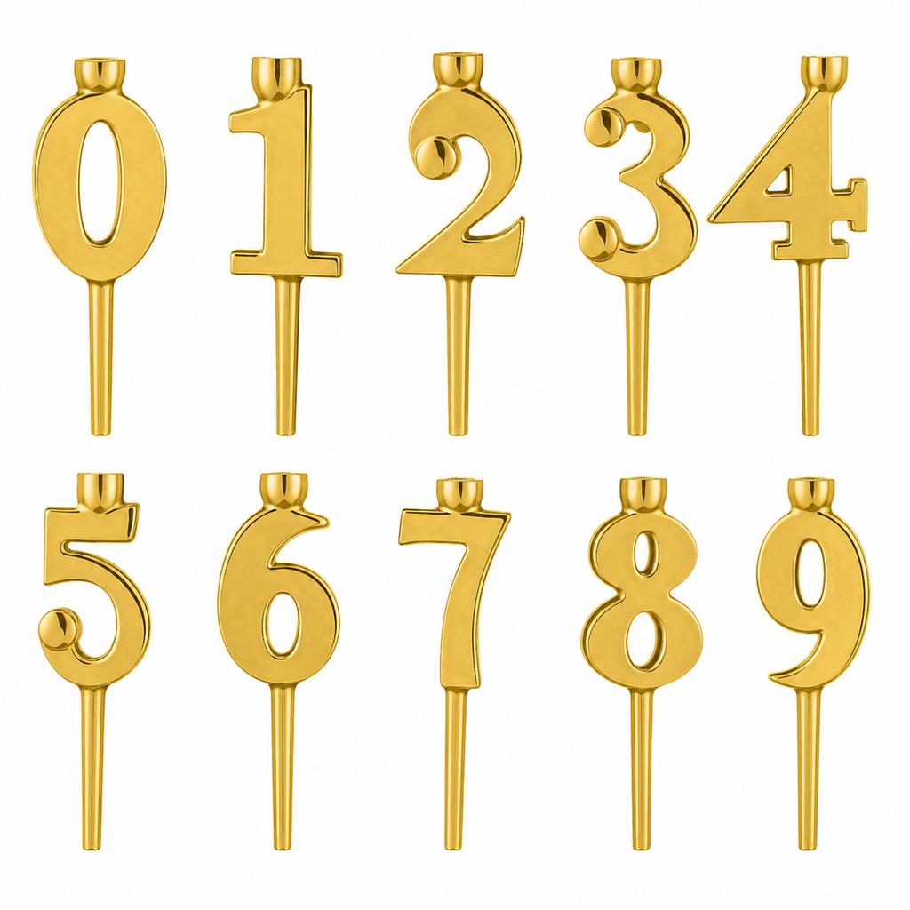 A Set Of Digital, Candlestick Gifts, Candlestick Decorations, Suitable For Birthday Cakes, Anniversary Celebrations, And More.