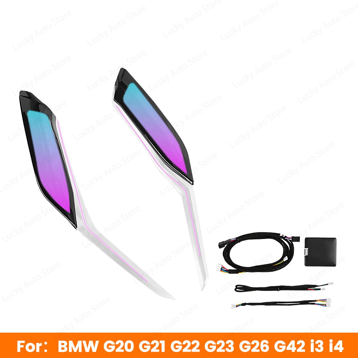 

11 Colors LED Crystal Console Saddle Light Ambient Light Colored Decorative Strip Lights For BMW 3 4 Series G20 G22 M3 M4 Car Original 11 Colors