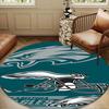 Philadelphia Eagles Round Mat, Anti-slip Circle Carpet Chair Rug For livingroom,Bedroom, Doormat Home Decor Gift Christmas Gifts
