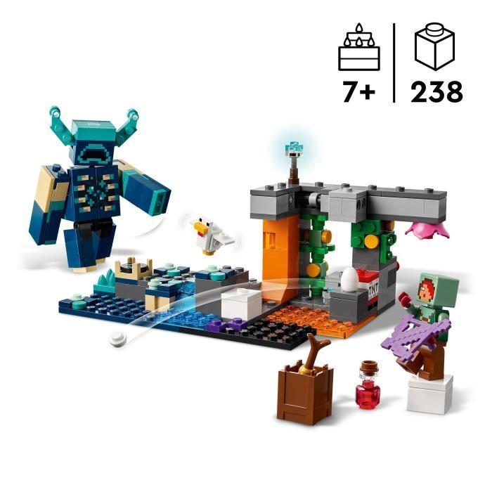 LEGO Minecraft 21274 Set Setkání s Wardenem - Sběratelská hračka pro chlapce od 7 let
