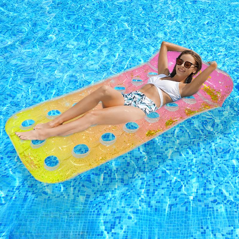 Versatile Inflatable Pool Foldable Water Hammock Lounger for Adults, Ideal for Swimming Pool, Beach, Water Activities