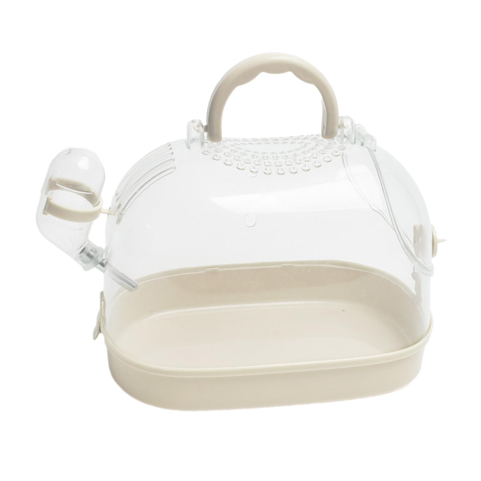 

Hamster Travel Carrier Cage Portable Mice Travel Case Hamster Accessories Guinea Pig Cage for Vacation Outdoor Mice Squirrel белый