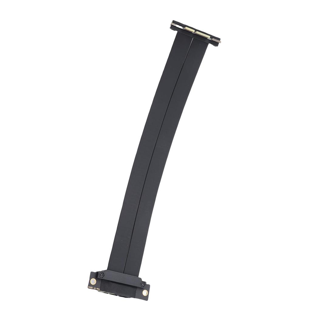 PCIE 4.0 X1 Extension Cable Dual 90 Degree Right Angle GPU Riser Cable for WiFi Card Sound Card