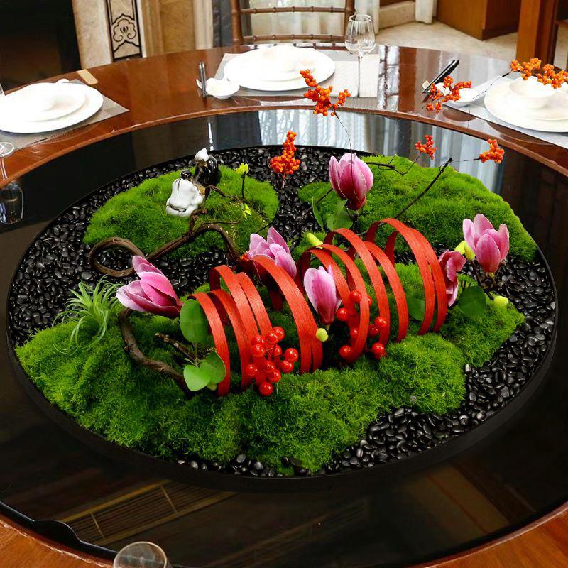 Neues chinesisches Tafelaufsatz: Kreatives künstliches Blumenlandschaftsornament