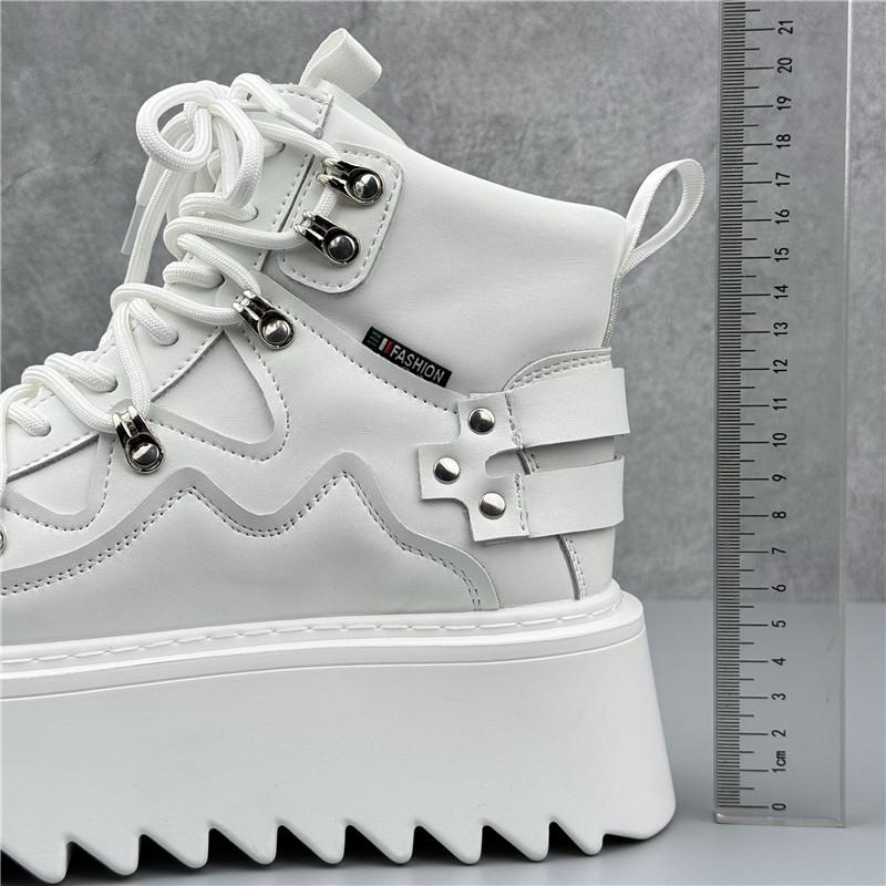 Fashion High Tops New Fashion Designer Men's Lace Up Platform Causal Skateboard Shoes Flats Male Sports Walking Sneakers Zapatos Hombre