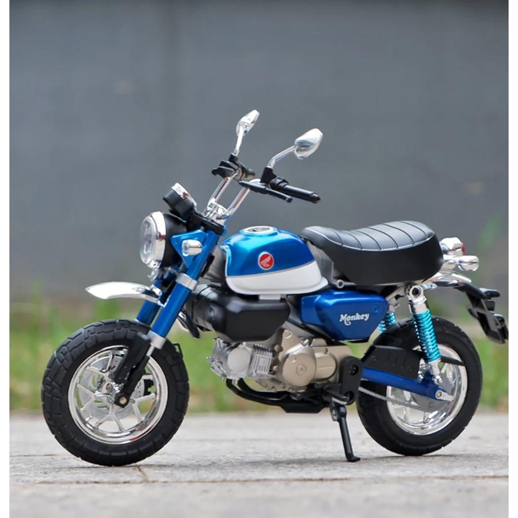 1/9 Honda Monkey 125 MINI Alloy Die Cast Motorcycle Model Toy Vehicle Collection Sound and Light Off Road Autocycle Toys Car