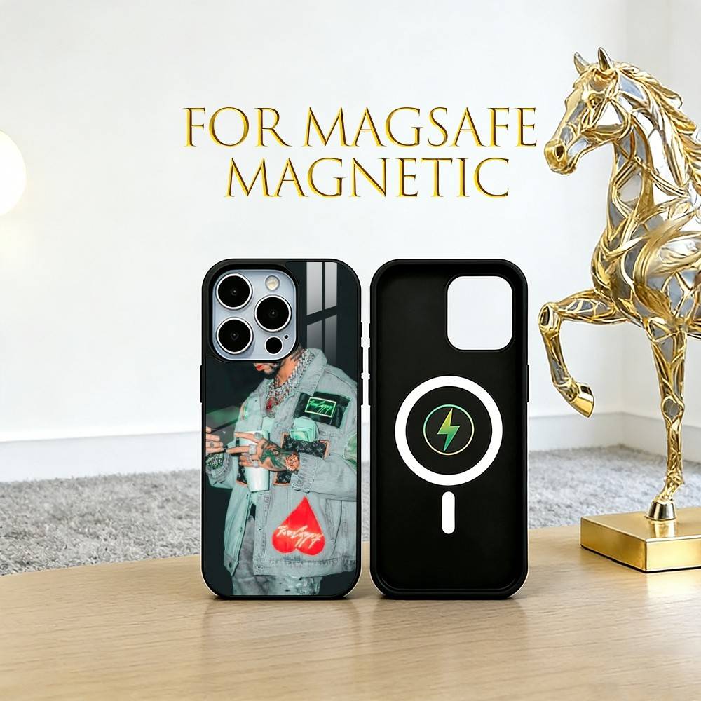 

A-AnuelReal Phone Case For iPhone17,16,15,14,13,12,11 Plus,Pro Magnetic with Magsafe Wireless Charging iPhone11Pro