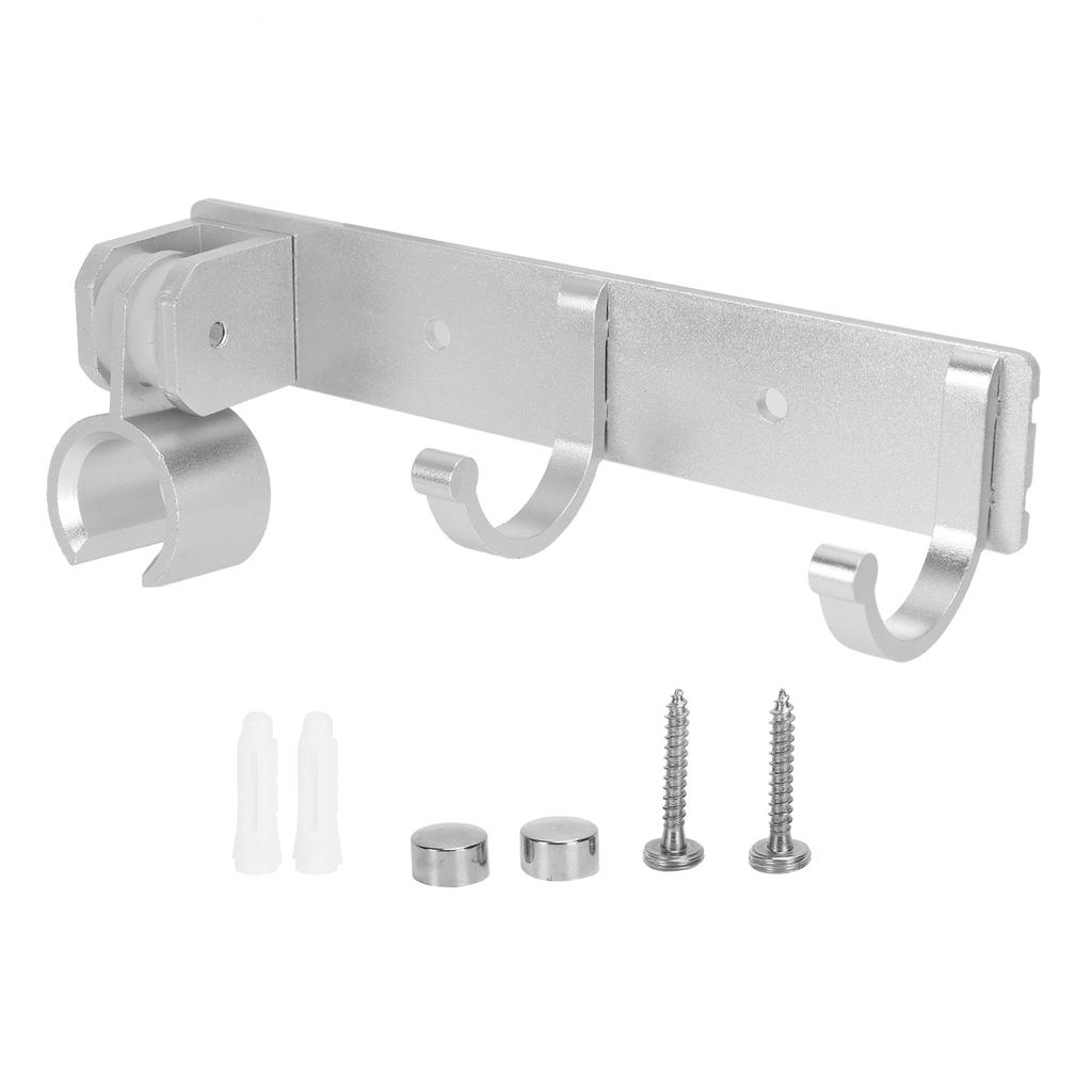 Adjustable Shower Head Holder with Hook Wall Mounted Bath Accessories Storage Organizer