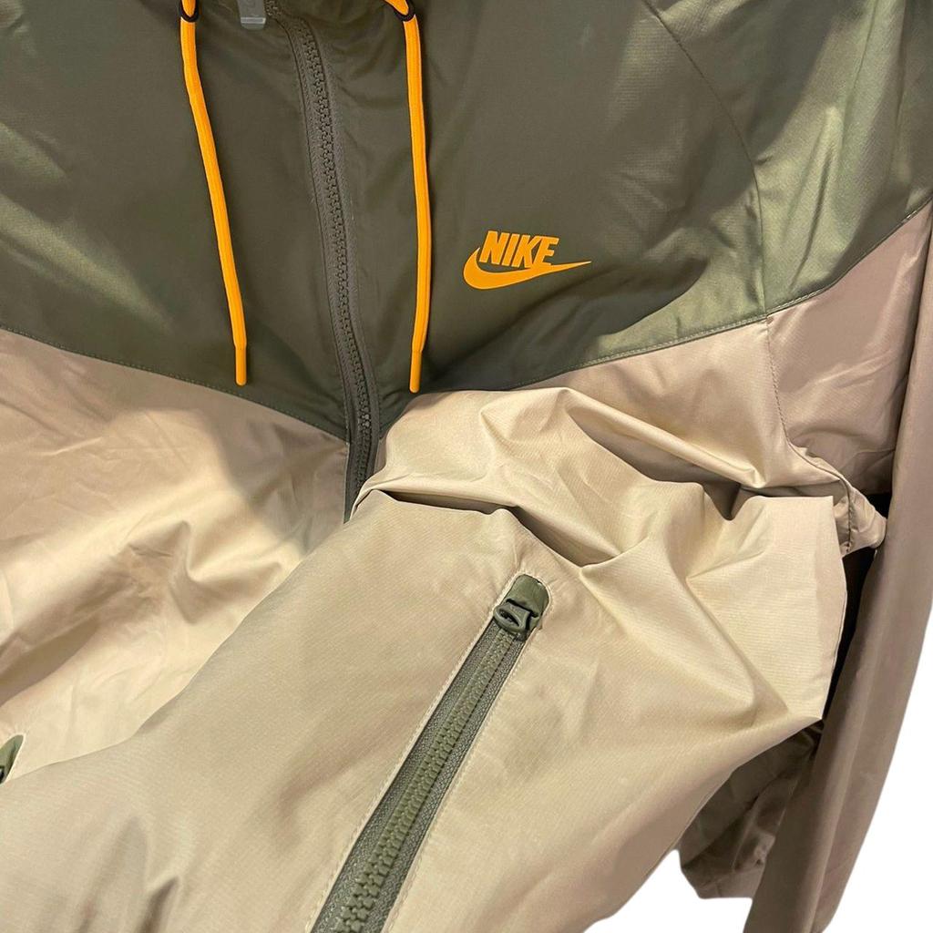 Nike Sportovní lifestylová série Vodotěsná Větruodolná Prodyšná Logo Kapuce Raglánový Dlouhý rukáv Pánská bunda 727325-247