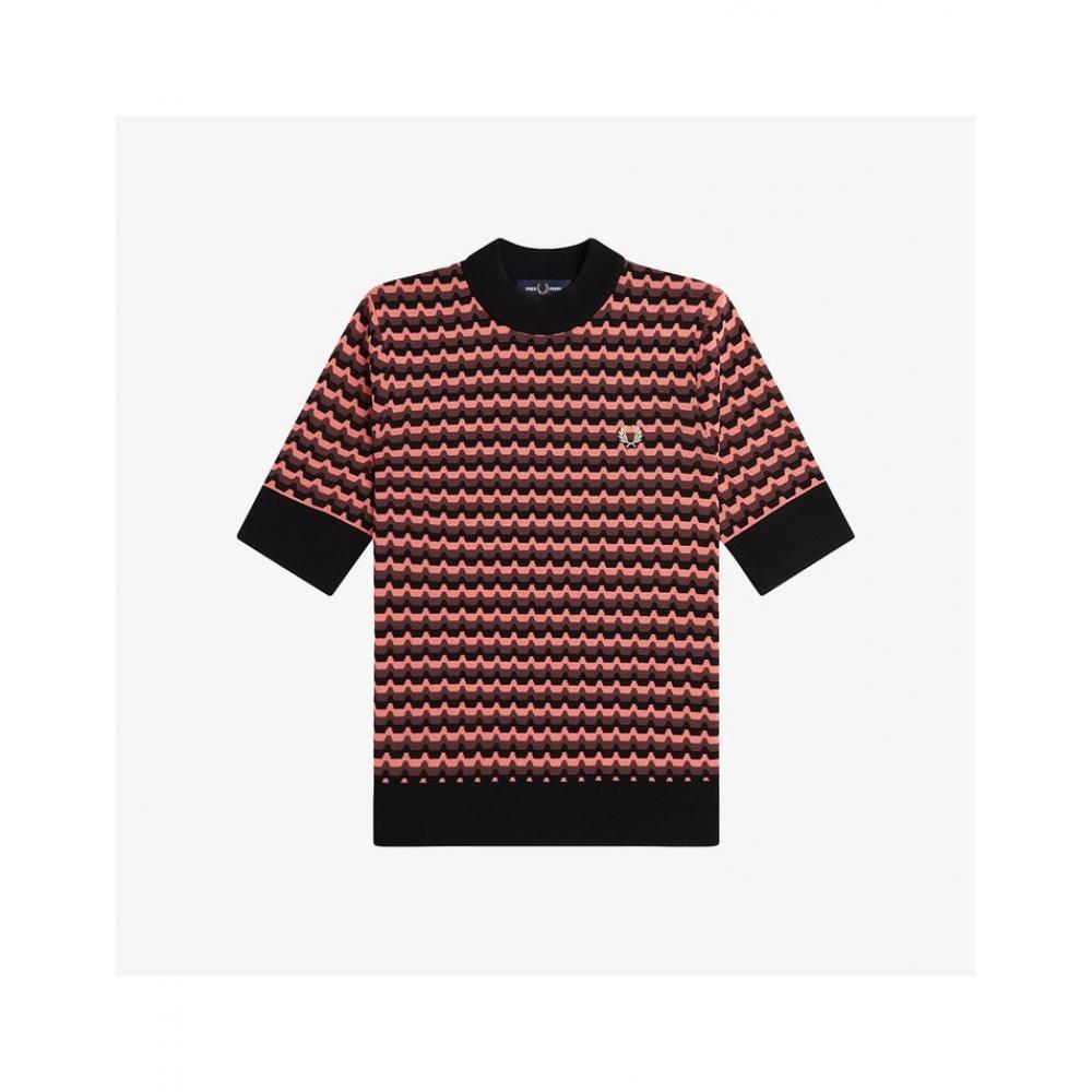 Fred Perry Jacquard Knit Sweater Afpf241k139 Q23