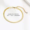 Anti Allergy Stainless Steel Women Snake Chain Anklets, Summer Ocean Beach Ankle Foot Leg Bracelet, Mother Daughter Gift Jewelry