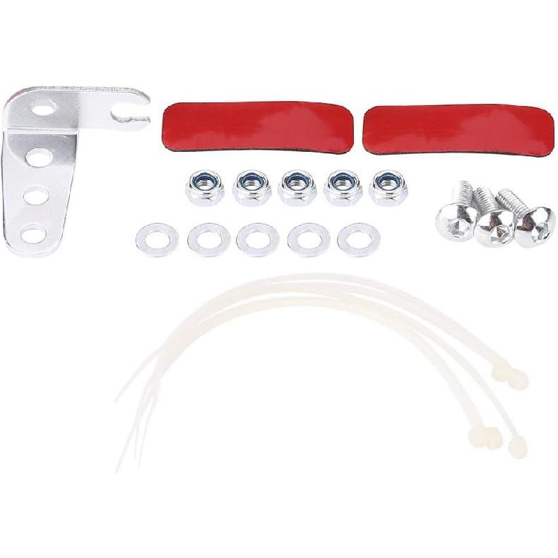 Auto Alternator Voltage Regulator, 12V Digital Stabilizer Kit with 3 Ground Cables Universal Regulator for Car Truck Electrical System (Red