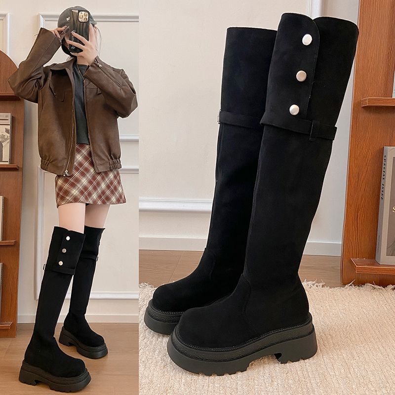 Fashion Versatile and Comfortable Platform Women's High Boots 2025 Autumn and Winter New Two Wear Beautiful Knee Boots Women