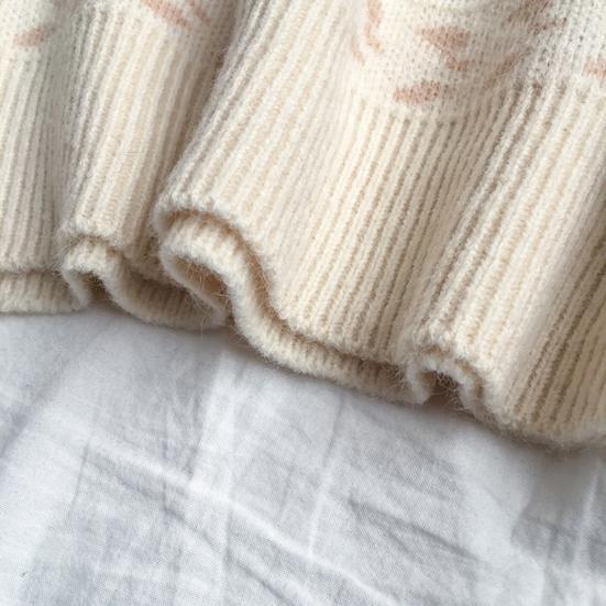 Frauen Herbst Winter Lose Fit Pullover Oansatz Langarm Pullover Tops Gestreiften Druck Stricken Jumper Lässige Strickwaren