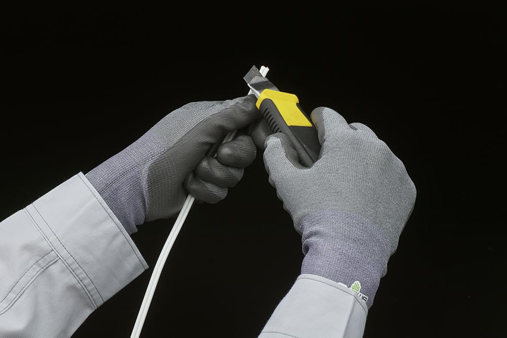 Showa Gloves XC510 Fortex Urethane Palm Level 18 1 Pair Gloves, Cut-Resistant D, Gauge, XL, Gray,