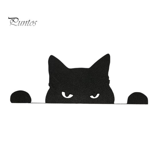

Металлическая накладка на дверь в виде кота, двусторонняя, декор на Хэллоуин, Рождество, кошечка, угловая рамка, настенный знак, винтажное жуткое украшение C