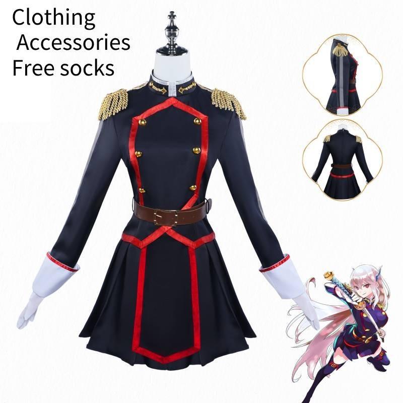 

Костюмы для косплея Солдат Азумы в цепях Химари Аниме Вечеринка Мода Популярный XS