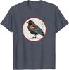 Red-Winged Blackbird T-Shirt Retro Bird Tee Design *NEW 10* Colors by Bird.Fan