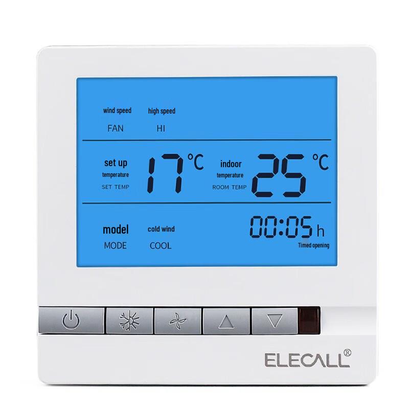 ELECALL Central Air Conditioner LCD Thermostat
