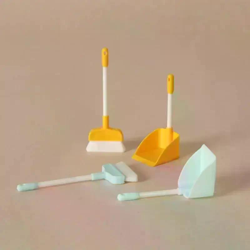 Miniature Home Cleaning Set for Dollhouses 1:12 Scale Accessories Brush Dustpan Durable Tools