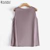ZANZEA Womens Casual Sleeveless Summer Tank Tops