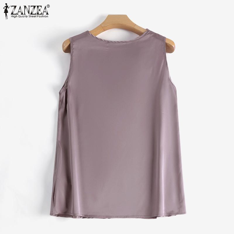 ZANZEA Womens Casual Sleeveless Summer Tank Tops