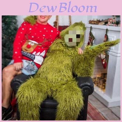 The Grinch Green Haired Monster Jumpsuit High-quality Cosplay Costume For All Ages