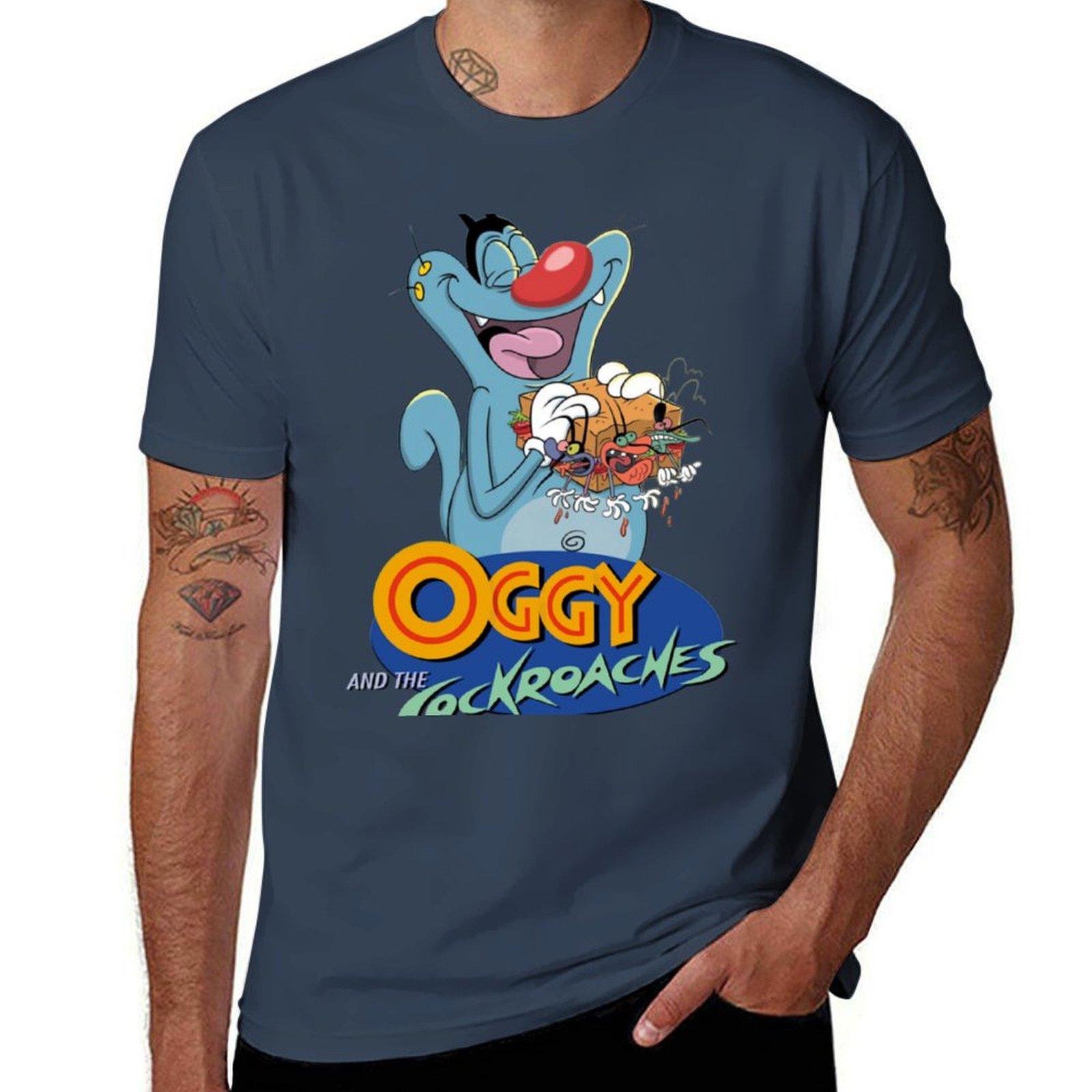 

Oggy And The Cockroaches (57) T-Shirt for a boy boys whites tees t shirts for men pack 2XL