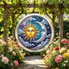 Acrylic Puzzle Suncatcher Stained Glass Effect Window Hanging Ornament DIY Art Puzzle Sun Catcher Kit for Home Garden Decor