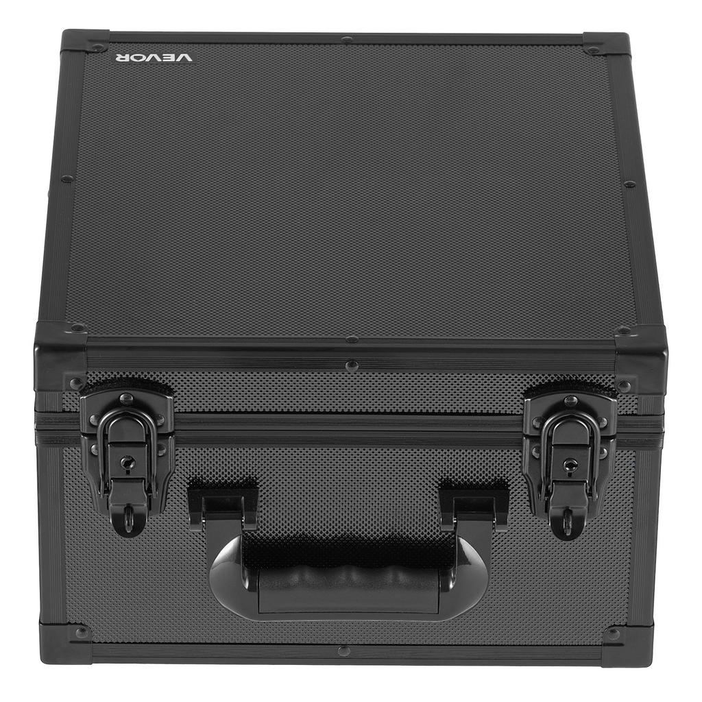 Graded Card Case 3 Row 150 PSA Slab Storage Box with Secure Lock, Baseball Sports Trading Cards Holder Collector with 12 Dividers, Key, Holds 100 SGC
