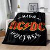 Rocková kapela AC/DC retro potištěná deka Flange hřejivá deka piknikové deky cubre cama throw deka podšívka do postele dárek k narozeninám