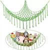 Bohemian Woven Toy Storage Triangle Net for Bedroom Corners