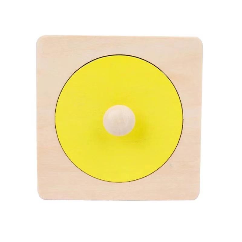 

Монтессори красочная геометрическая доска для захвата деревянные игрушки колышки захват форма сортировочная доска игрушки для малышей развивающие детские подарки