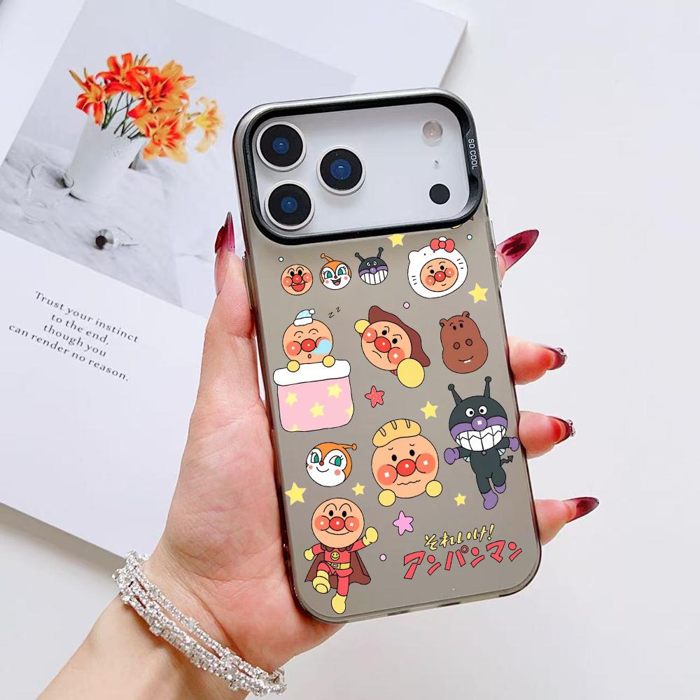 Anime A-Anpanmans Cute Phone Case For iPhone 17 16 15 14 13 12 11 Pro Max Air Matte Laser Aurora Shockproof Funda