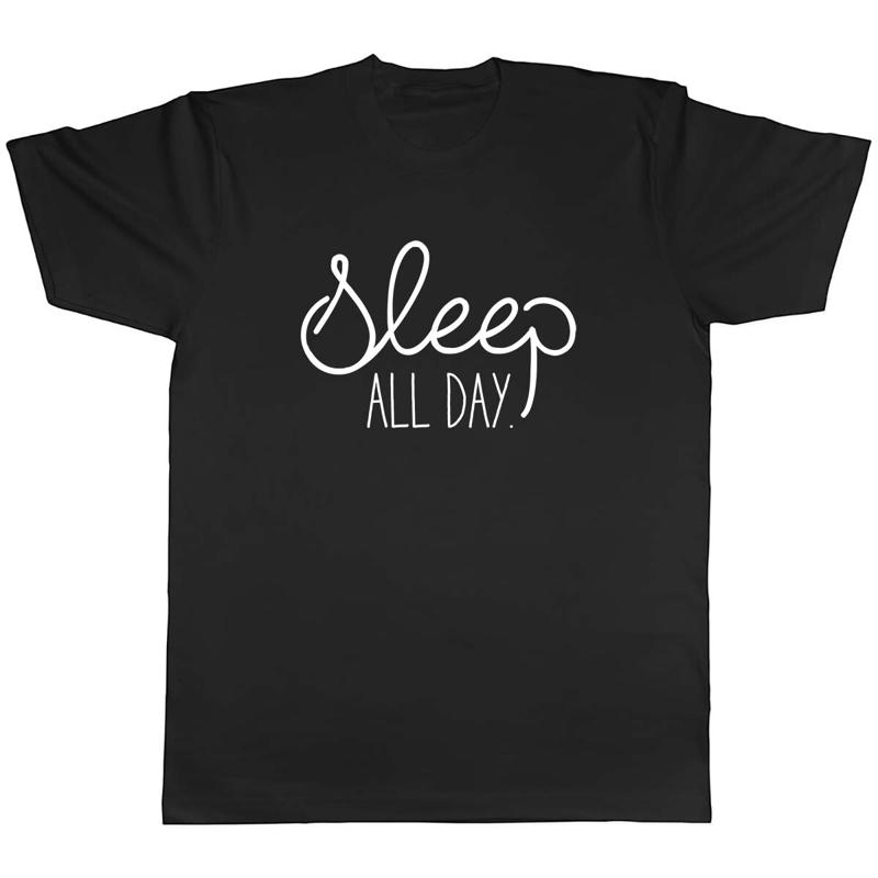 Sleep All Day Mens Unisex T-Shirt Tee S