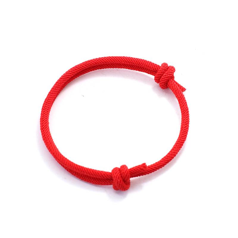 New Handmade Adjustable Rope Bracelet Men 4mm Thin String Relationship Braclet Gift For Him Lucky Thread Brazalete Pulseira