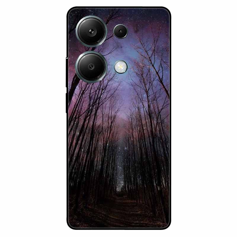 For Redmi Note 13 Pro 4G Case Global Silicon Fashion Space Wolf TPU Painted Coque Funda for Xiaomi Redmi Note 13Pro 4G Cover