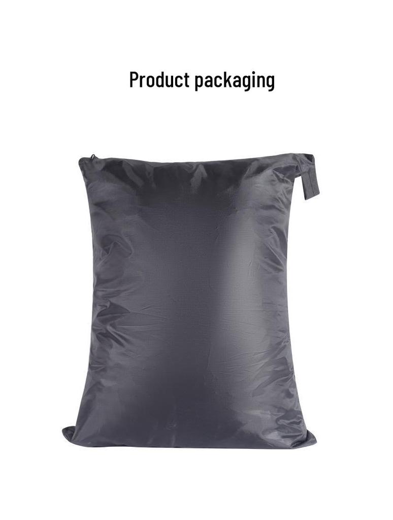 190T Black Polyester Car Cover: Waterproof, Sun Shade, Heat Insulation, Rainproof Protection.