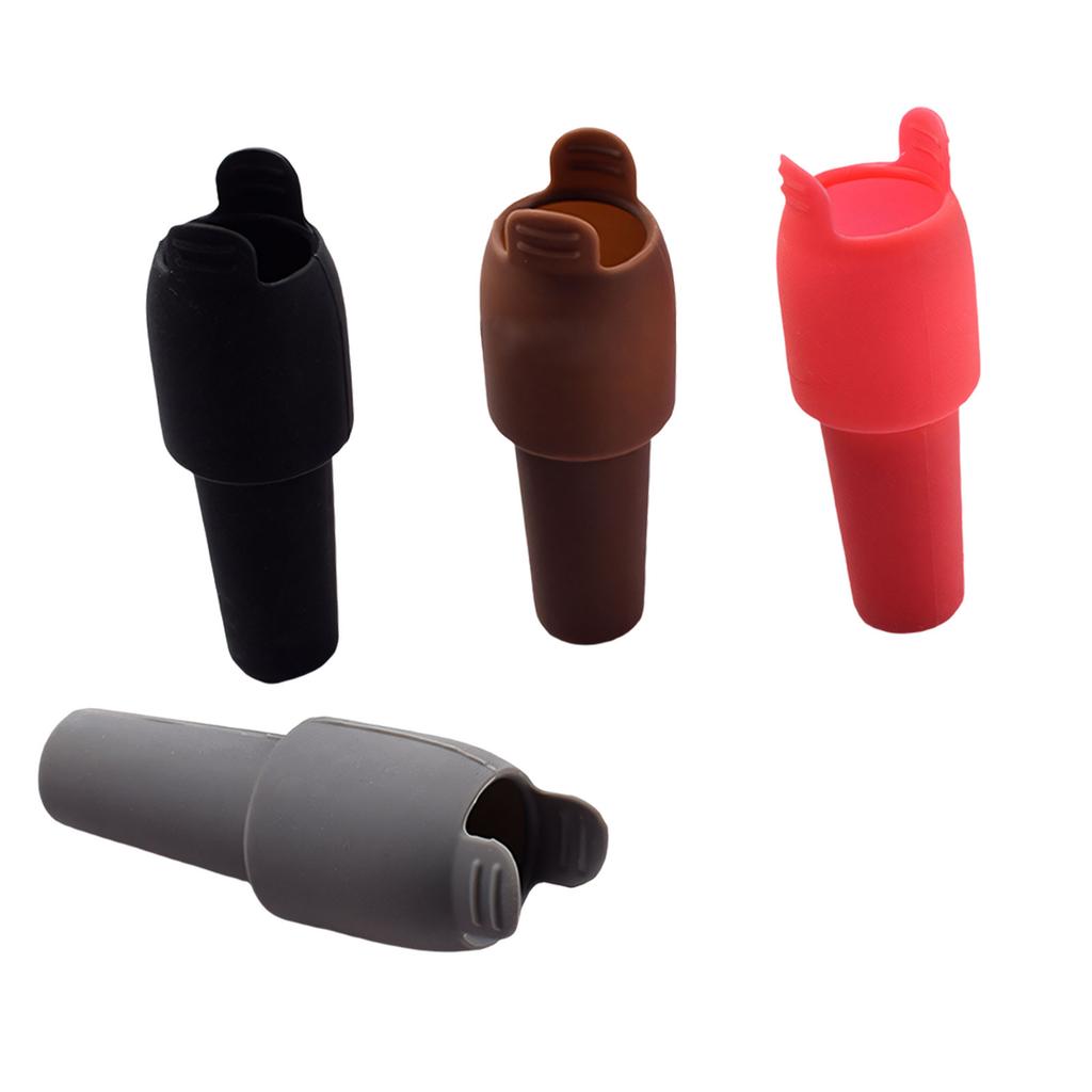 Pack of 8 Double Seal Silicone Wine Bottle Stoppers Feature Easy Pull Handle Wine Corks for Secure Preservations