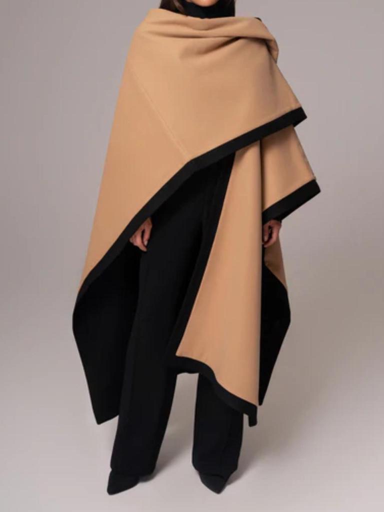 European & American Stylish Double-Sided Wool Cloak for Women