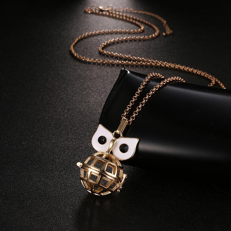 Neue Aromatherapie Ätherisches Öl Diffusor Halskette Schmuck Quadratisch Hohl Parfüm Medaillon 16MM Musik Kugel Damen Anhänger Zubehör