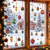 Christmas Static Cling Stickers for - Festive Holiday Party Decorations for Living Room Bedroom