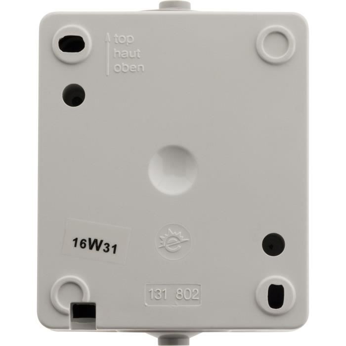 Va-et-vient simple Gris Clair IP54 - Akya